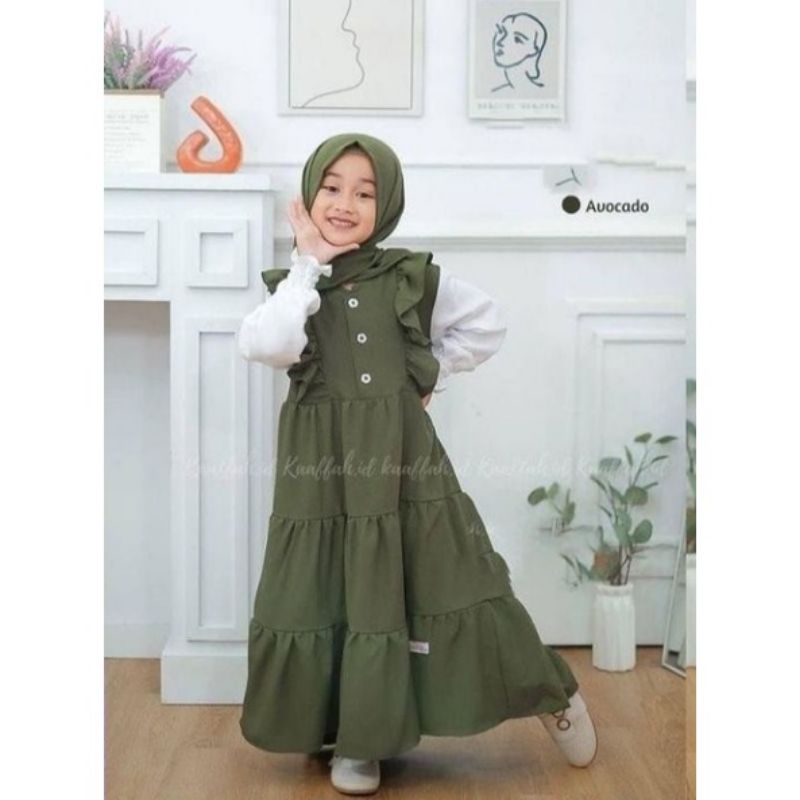 Gamis anak terbaru terlaris termurah/dress aqilah/fashion dress anak terbaru 2022 M L XL