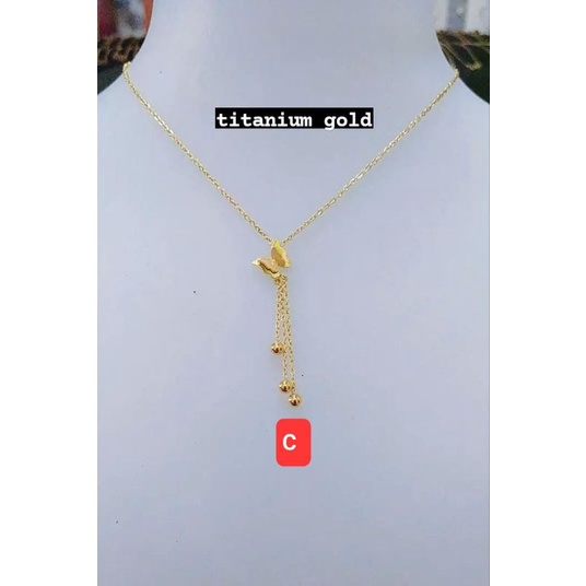 Kalung Titanium Asli Anti Luntur Wanita Dewasa