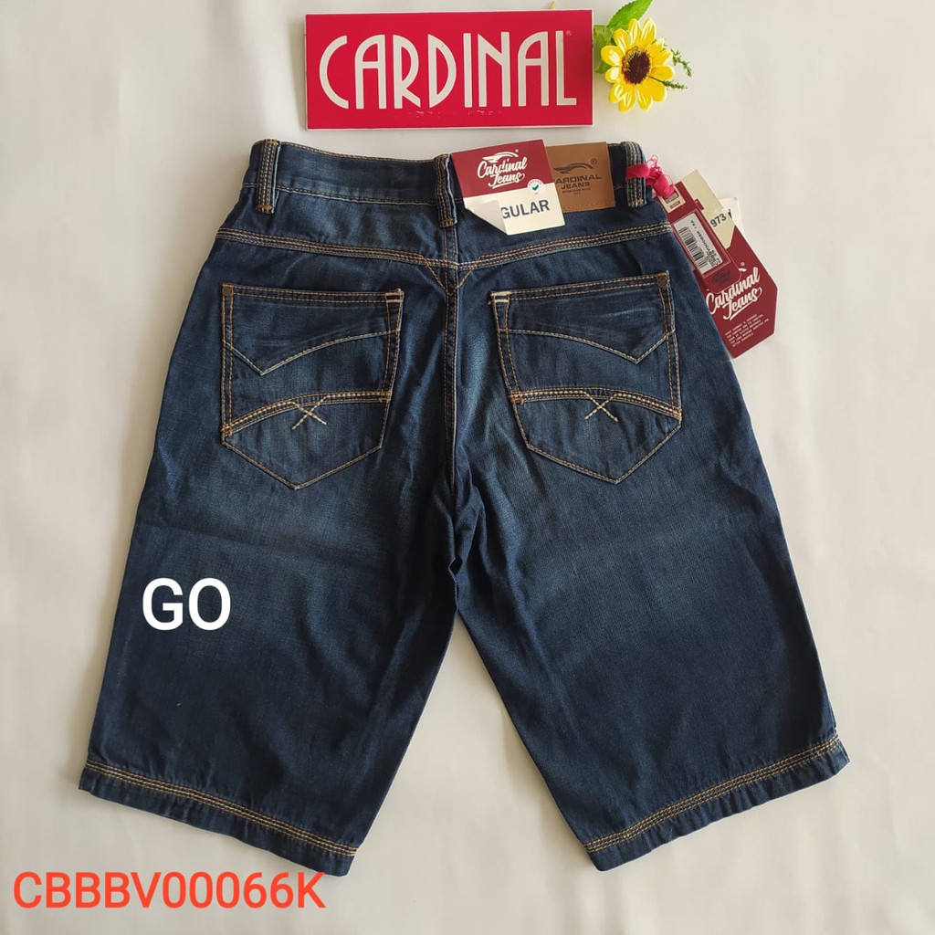 gof 30 CARDINAL CBBBV Celana Pendek Jeans Bermuda Casual Sobek Slimfit Reguler Fit Cowok Dewasa