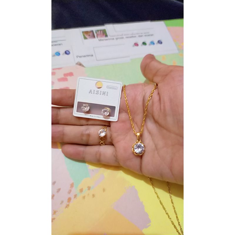 set gelang wanita titanium gelang perhiasan gelang aksesoris wanita murah aksesoris wanita murah