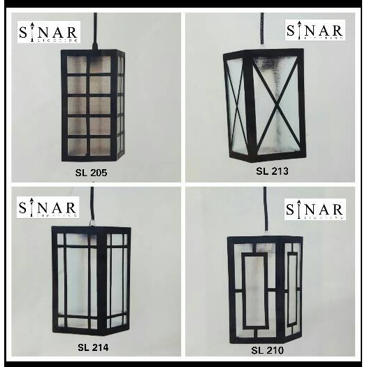 Lampu hias gantung minimalis teras