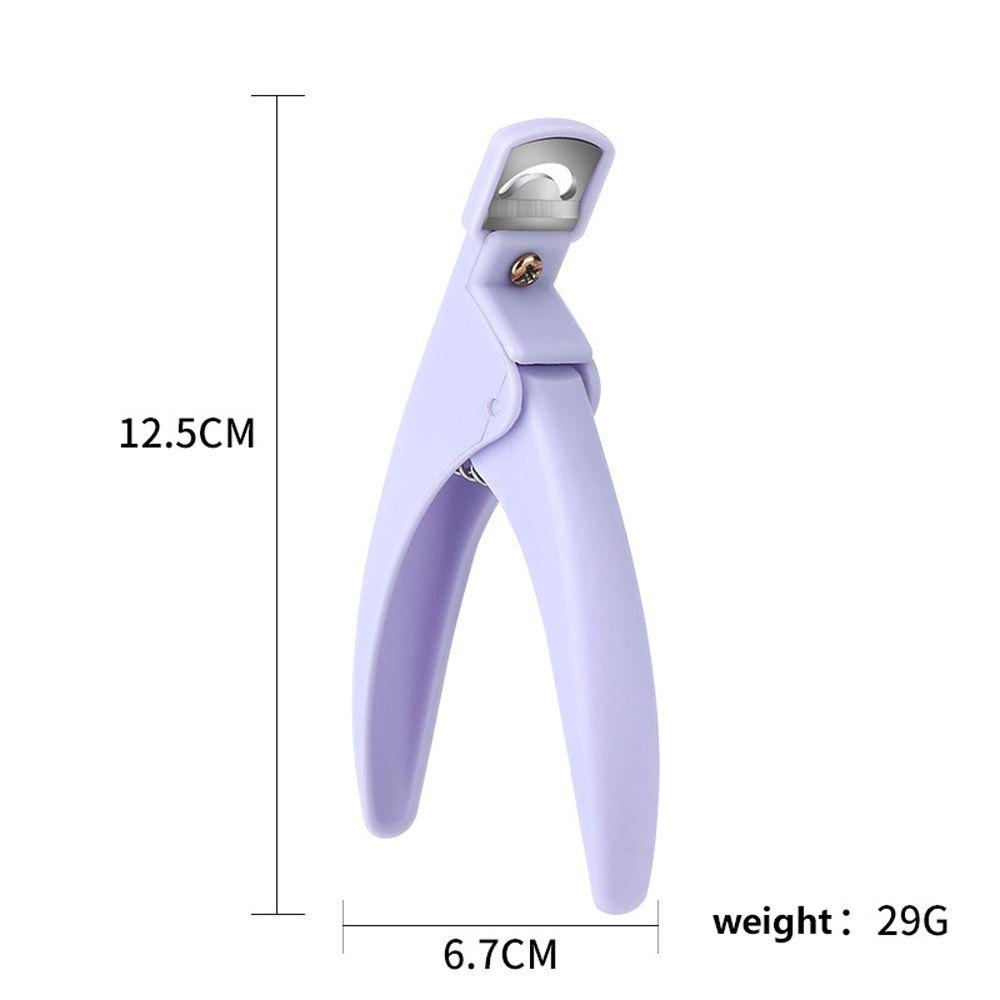 AUGUSTINA Nail Tips Cutter 1pc Lurus French Nail Catcher Trimmer Akrilik Berbentuk U Manicure Pedicure