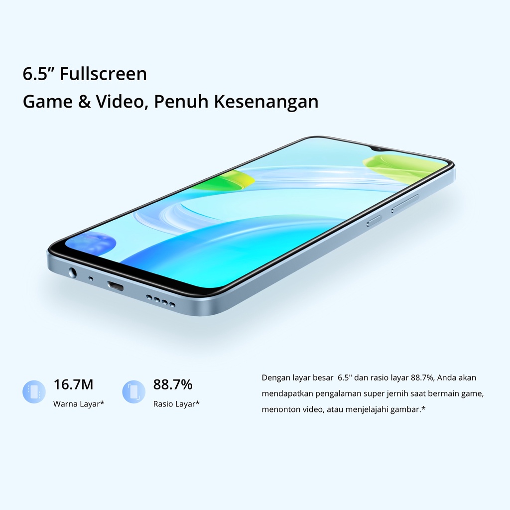 Realme C30 C30s 2/32 3/32 4/64 RAM 2GB 3GB 4GB ROM 32GB 64GB 2 3 4 32 64 GB HP Smartphone Android