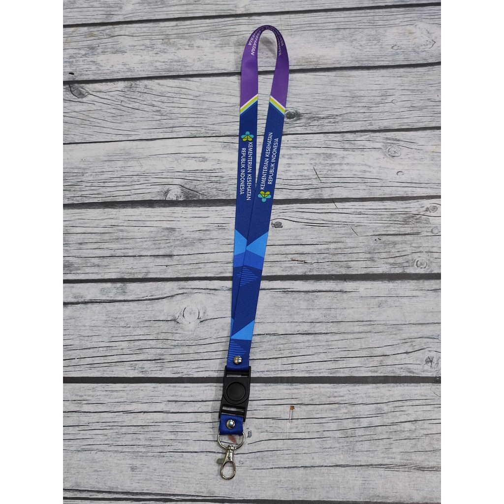 Lanyard KEMENTERIAN KESEHATAN REPUBLIK INDONESIA/Lanyard KEMENKES RI/Tali Id Card KEMENTERIAN KESEHA