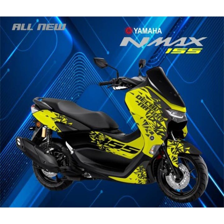 Sticker decal full body Yamaha Nmax Hitam Kuning