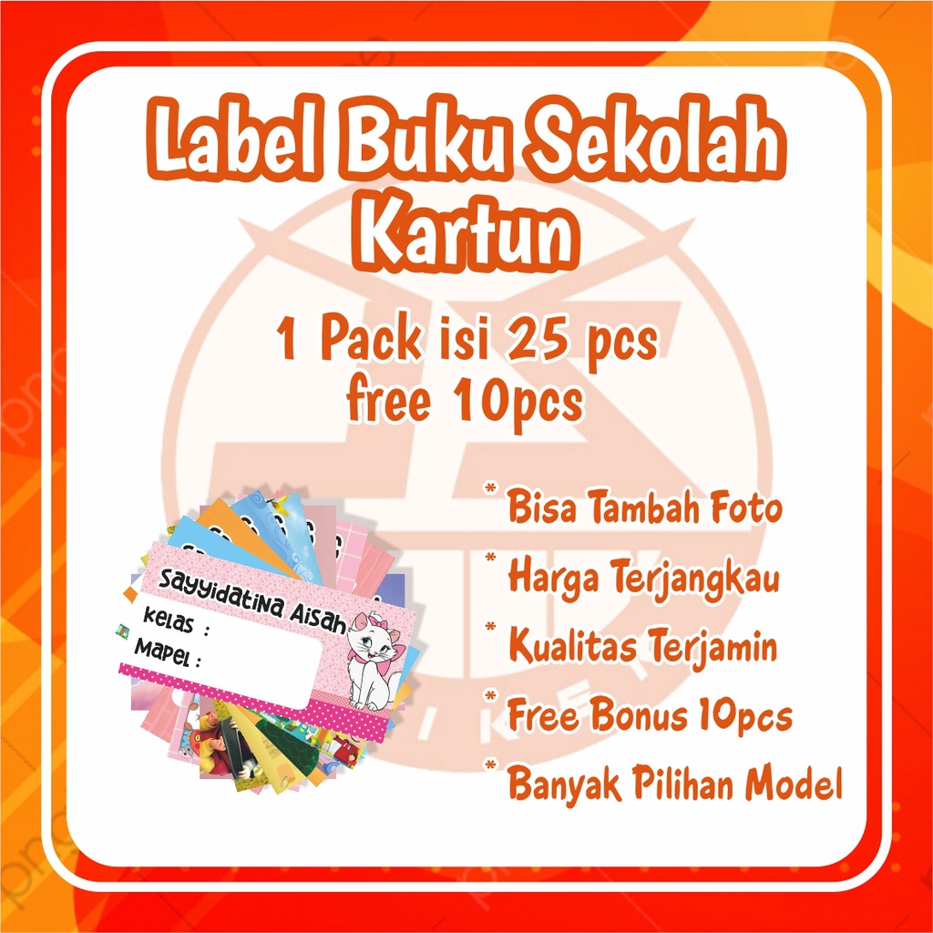 

Ready Stok Stiker Label Buku / Stiker Buku Anak