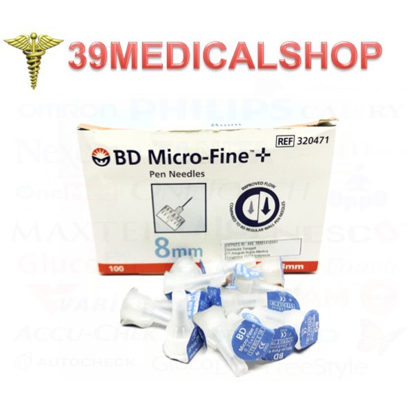 JARUM INSULIN BD MICROFINE 8 MM ECERAN - BD MICROFINE BIRU