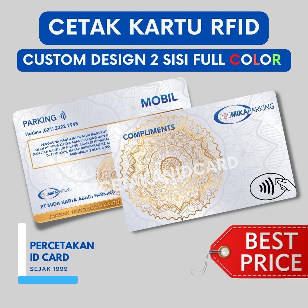 Jual Cetak Id Card Pvc Cetak Kartu Rfid Cetak Kartu Access Smart Card Indonesiashopee 7173