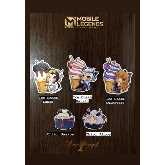 Sticker Mobile Legends Chibi | MLBB Harith Lunox Guinevere Gusion Alice