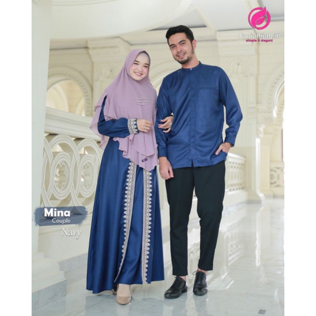 Mina Couple warna Navy By Fania Hijab