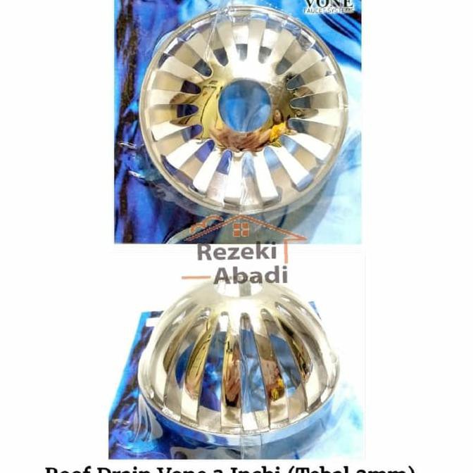 Promo !! Termurah !!! Roof Drain 3 inchi Vone Kuningan Tebal / Saringan Talang Air