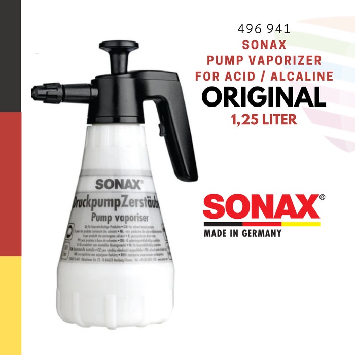 SONAX Pump Vaporizer for Acid Alcaline, Botol Spray Tahan Asam Basa