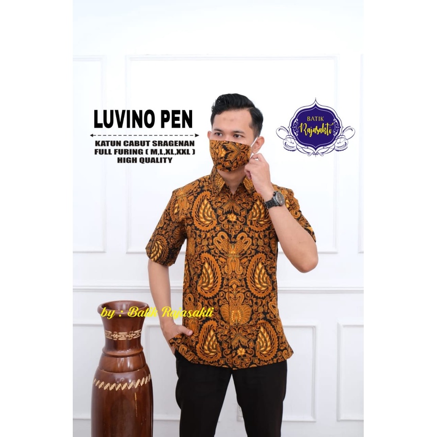 LUVINO RAJASAKTI KEMEJA BATIK SOLO PRIA LENGAN PENDEK PANJANG LAPIS FURING ATASAN PREMIUM MODERN KATUN HALUS KLABANG RED KERTAWARMA PENDEK INDRASUTA GUMILAR MERAH ANANTASENA COLET 2 BANGSAWAN DUO 2 ADITYA2 DANISWARA TOLET DARMARENDRA DARMAYANA SOGAN CITRA