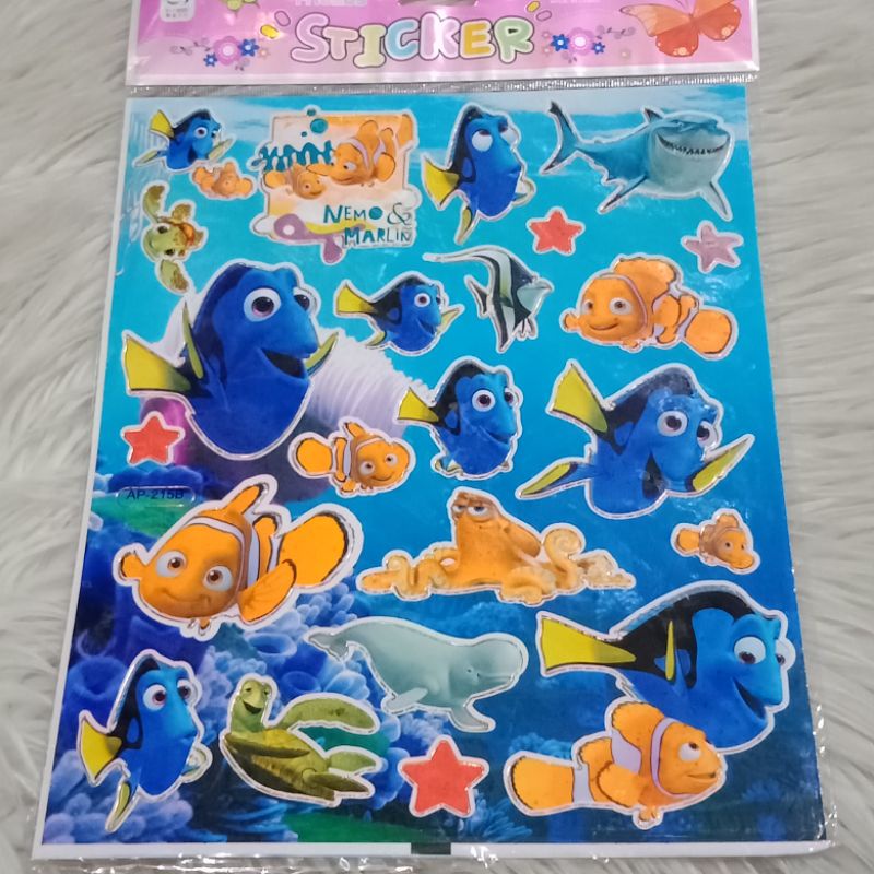 

stiker karakter nemo