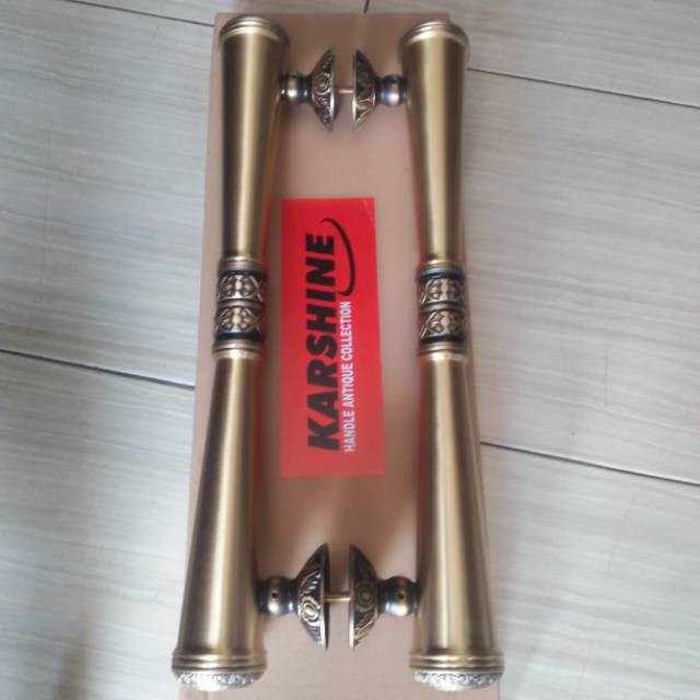 Handle Pintu Kuningan Motif Polos Ukir 55 cm Juwana