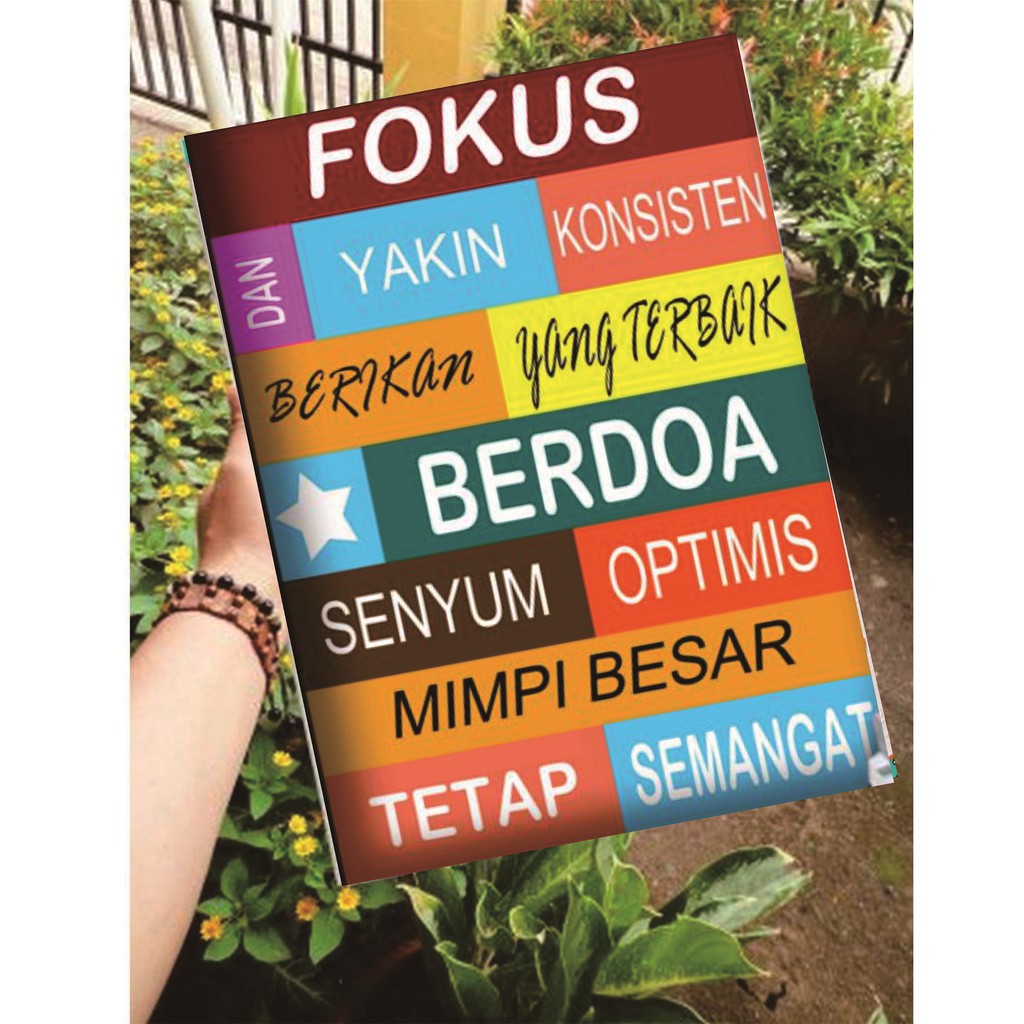 Hiasan Pajangan Dinding Dekorasi Ruangan Walldecor Kata Kata Mutiara Poster Inspirasi Murah Shopee Indonesia