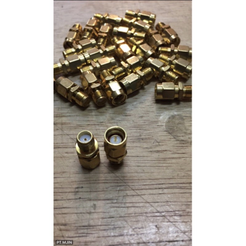 Konektor Adapter SMA female ke SMA male Gold