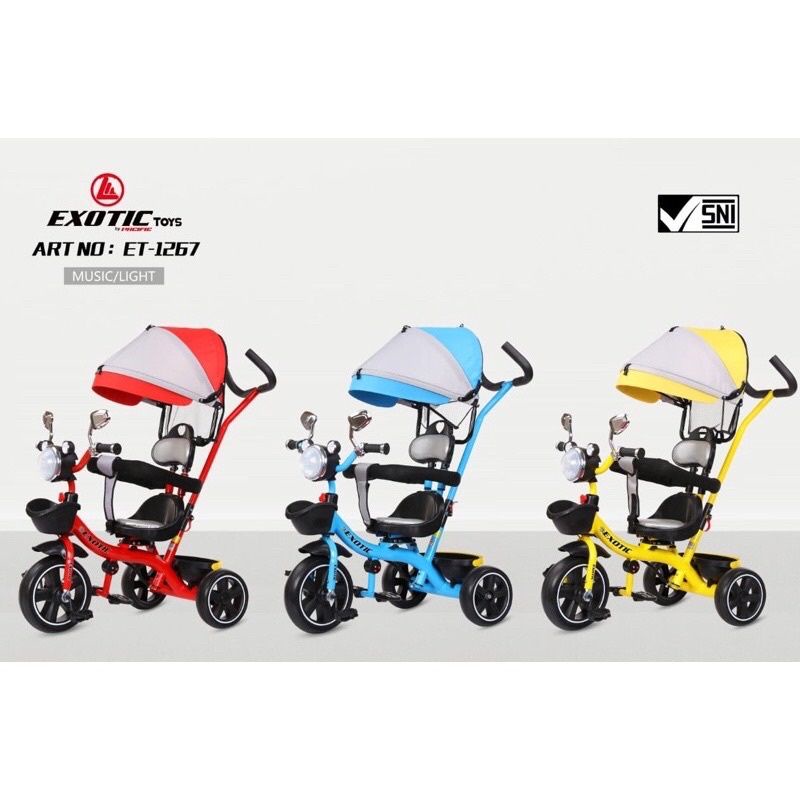 Sepeda anak roda tiga exotic Et-1267