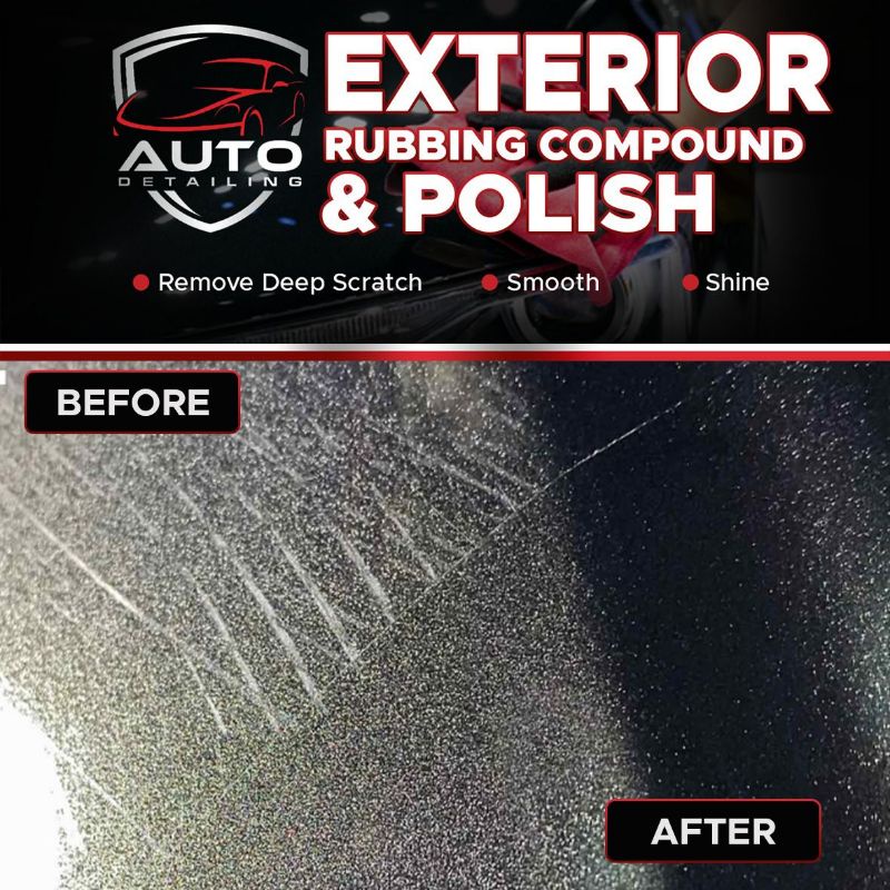 DAILY EXTERIOR RUBBING COMPOUND &amp; POLISH - Kompon Penghilang Baret Body Mobil - Poles Bodi Motor, Helm Kaca Goresan