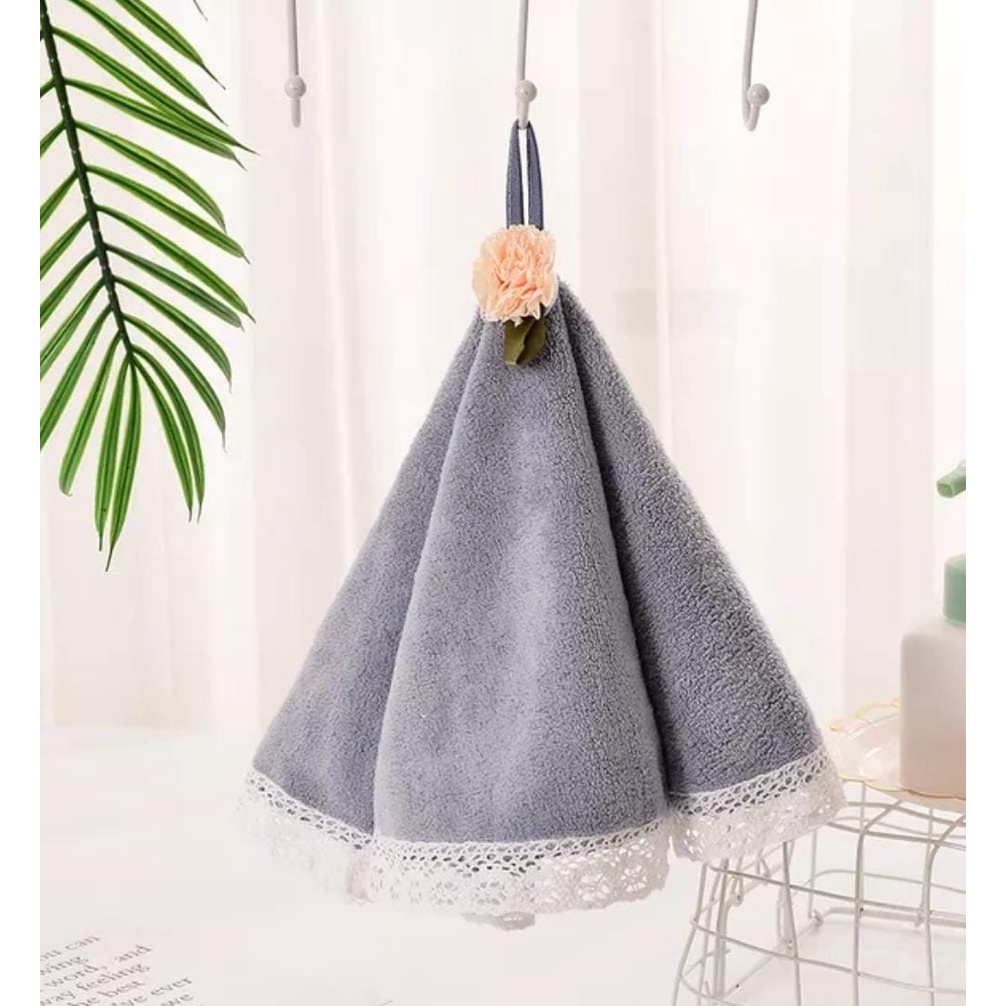 Hand Towel Lap Tangan Model Gantung Lap Gantung Wastafel Menyerap Air Handuk Lap Tangan Lucu Lap Dapur Serbaguna