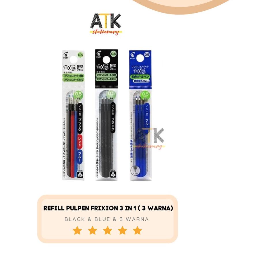 

KBUD» Refill Isi Pulpen Frixion 3 in 1 ( Pulpen 3 warna) atk FRESHH