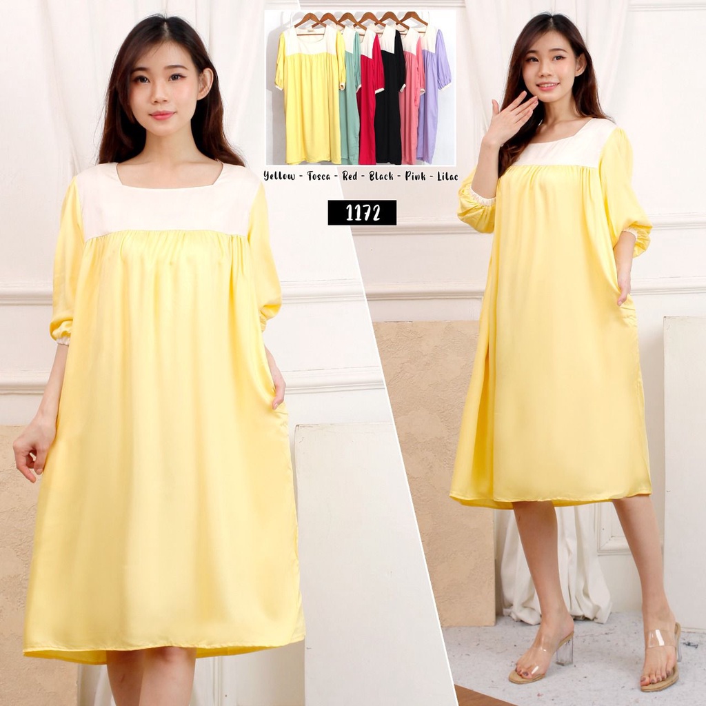 Dress 1172 Rayon Polos Fashion Wanita