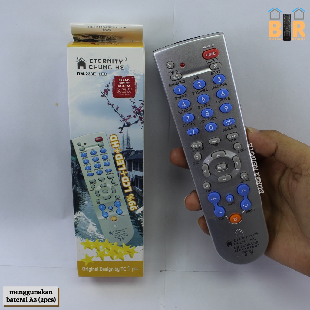 Remot / Remote TV MULTI UNIVERSAL TABUNG LCD LED china series (jvc, changhong, lg, tcl, dll)