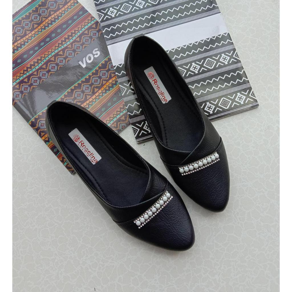 Sepatu Balet KINARA FLATSHOES cantik variasi mutiara elegant - FF05 MUTE 9