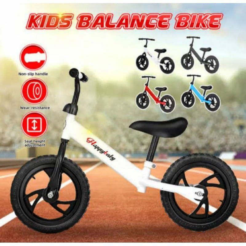Mainan Sepeda Balance Bike Push Bike Happy Baby / Mainan Sepeda Anak