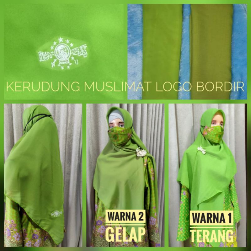 Jilbab Muslimat Siffon Double Hicon Premium