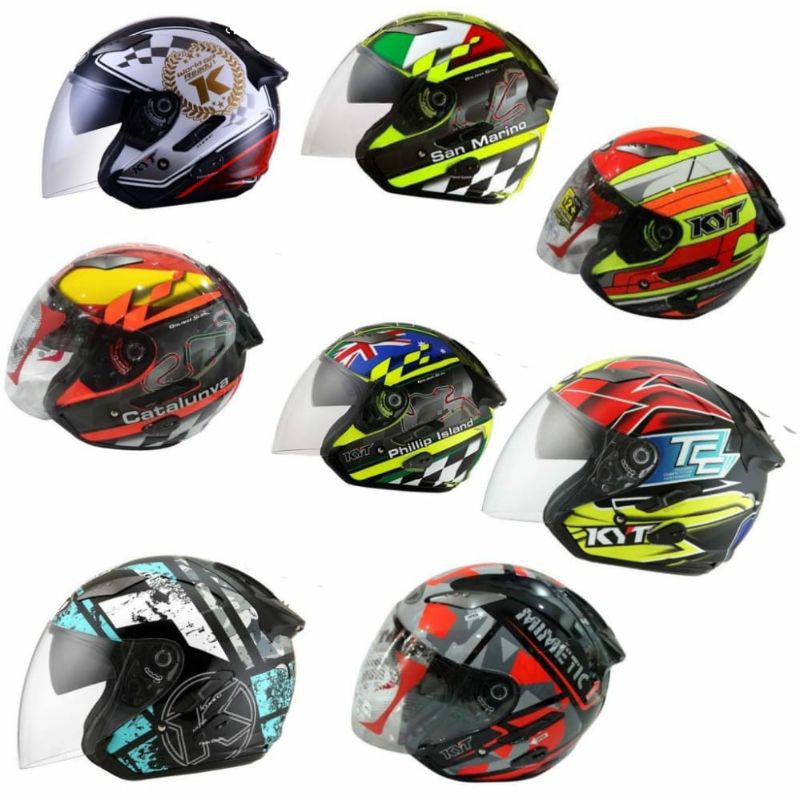 helm kyt galaxy halfface motif