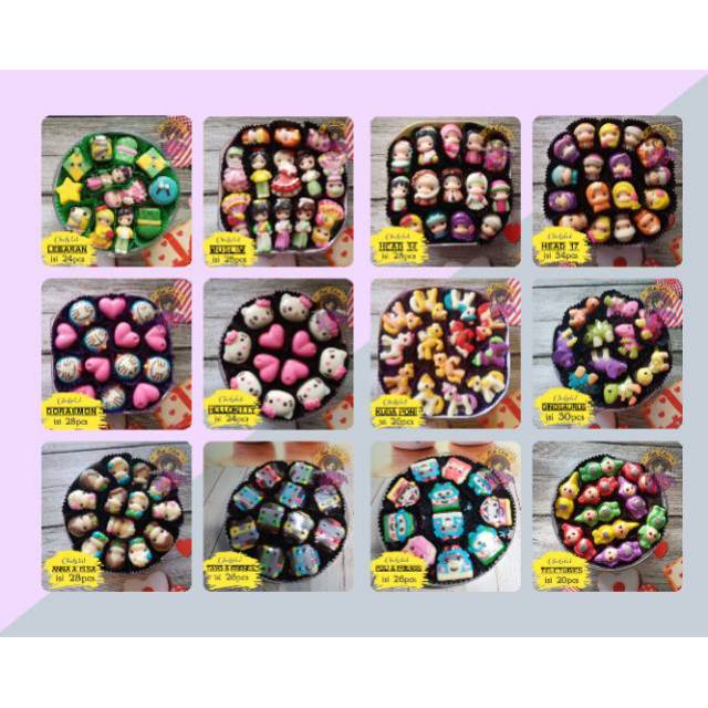 

Cokelat karakter toples 250g