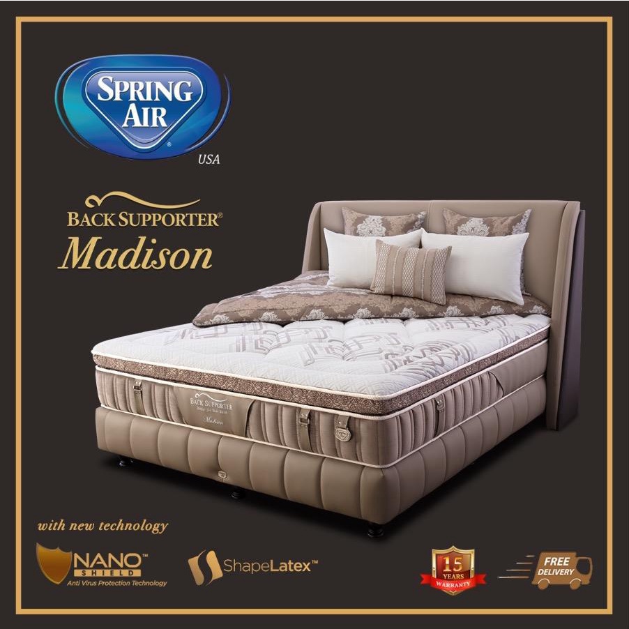 Springbed Diven Sandaran Spring Air Madison Full Original 100%