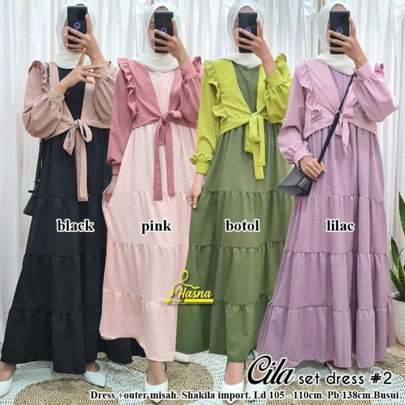 GAMIS_DRESS_OUTER MISAH_BAHAN SYAKILA PREMIUM_TERBARU