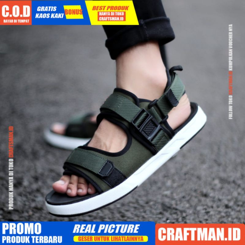 CRAFTS x BORDON  Sandal Gunung Pria Sandal Casual Cowok Pria Original