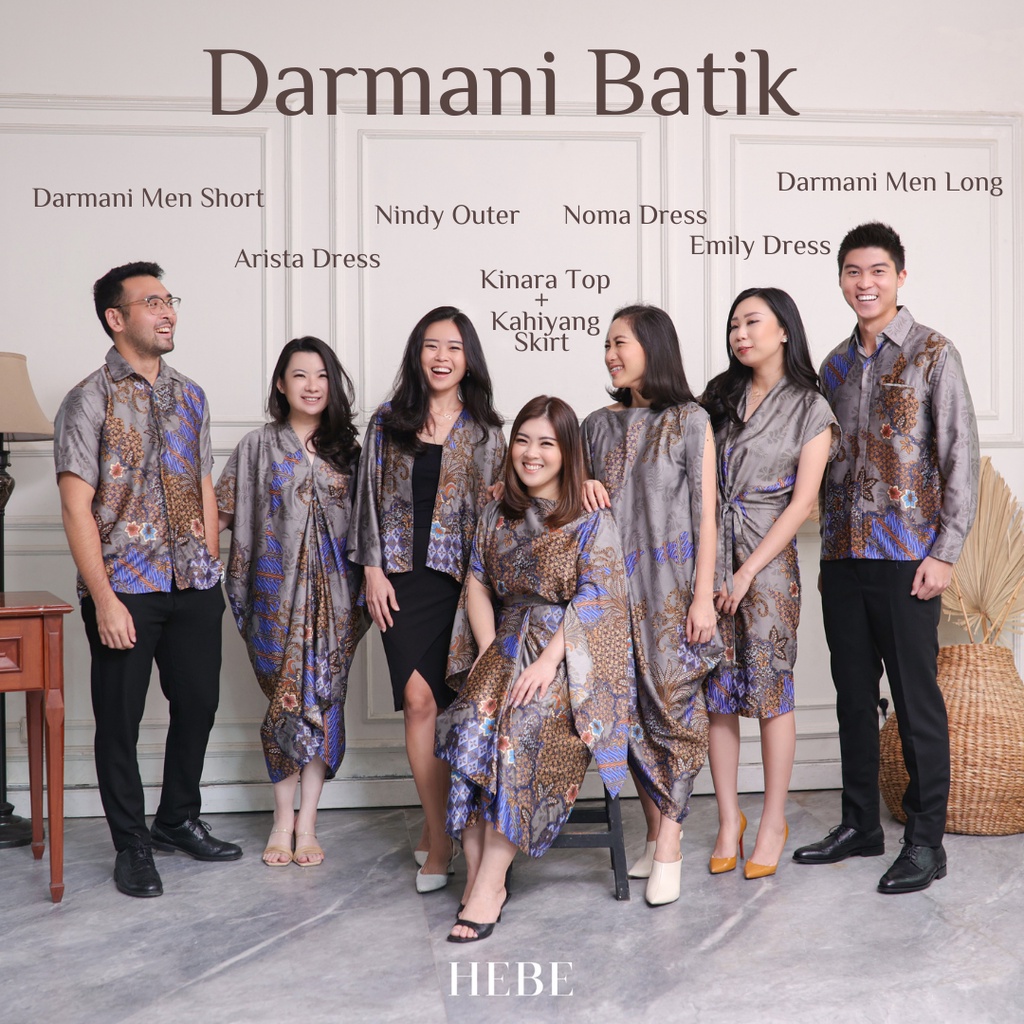 Darmani Batik Set ( Available Couple ) - Kinara Kahiyang Noma Emily Jenna Samara Nindy Gaia Arista Arleth Valda Perine Jun