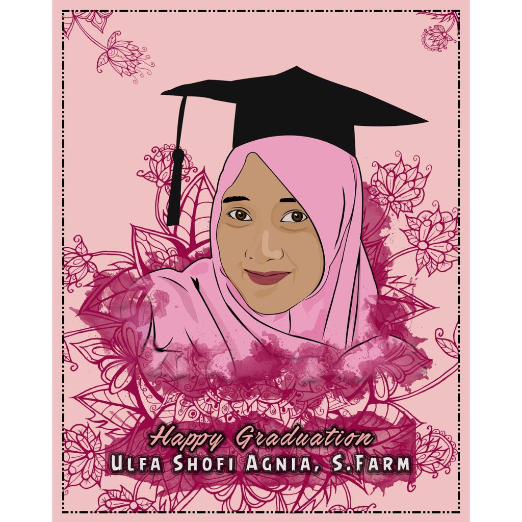 Gambar Wajah Sketsa Wajah Kado Wisuda Shopee Indonesia