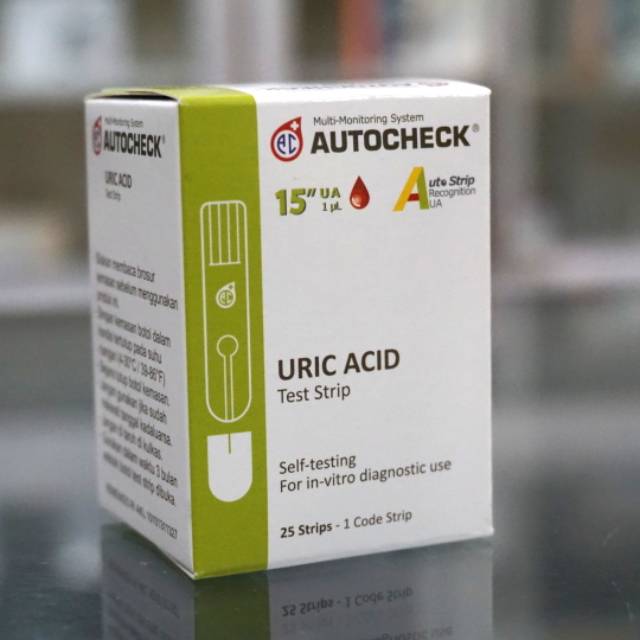 STRIP AUTOCHECK ASAM URAT / AUTO CHECK URIC ACID TEST STRIPS REFILL / STIK ISI ULANG MURAH