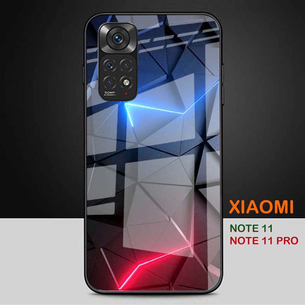 [N25] Softcase Glass Kaca Xiaomi Redmi Note 11 11 Pro 4G 5G - Case Hp Xiaomi Redmi Note 11 11 Pro 4G