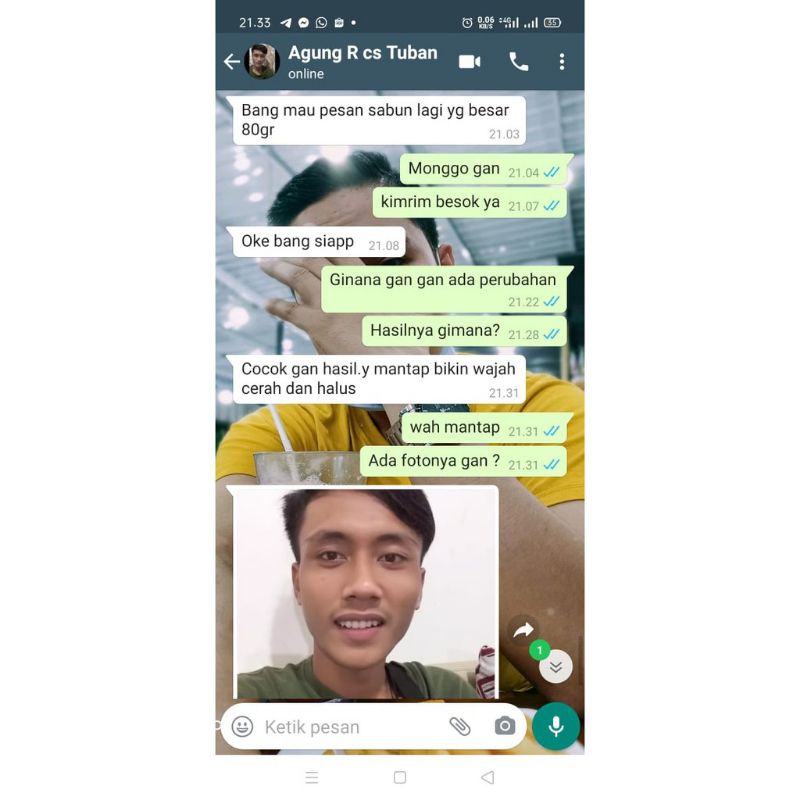 Clorismen Sabun Muka Pria Perawatan Pembersih Penghilang Jerawat Wajah Pria