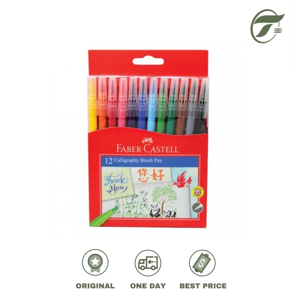 

SPIDOL 12 CALLIGRAPHY BRUSH PEN NO.551512/551512L FABER CASTEL