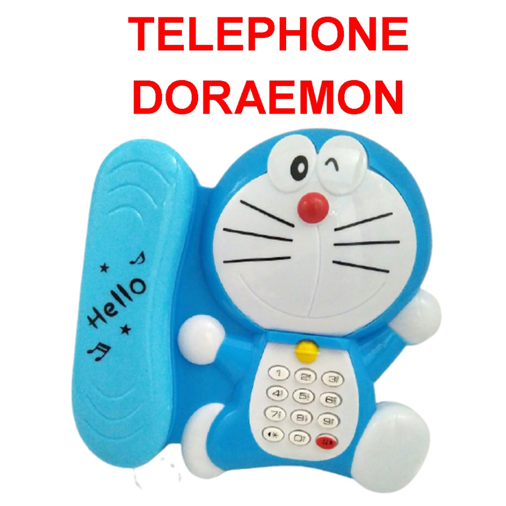 MAINANKEI MAINAN EDUKASI MAINAN TELEPON DORAEMON MAINAN ANAK