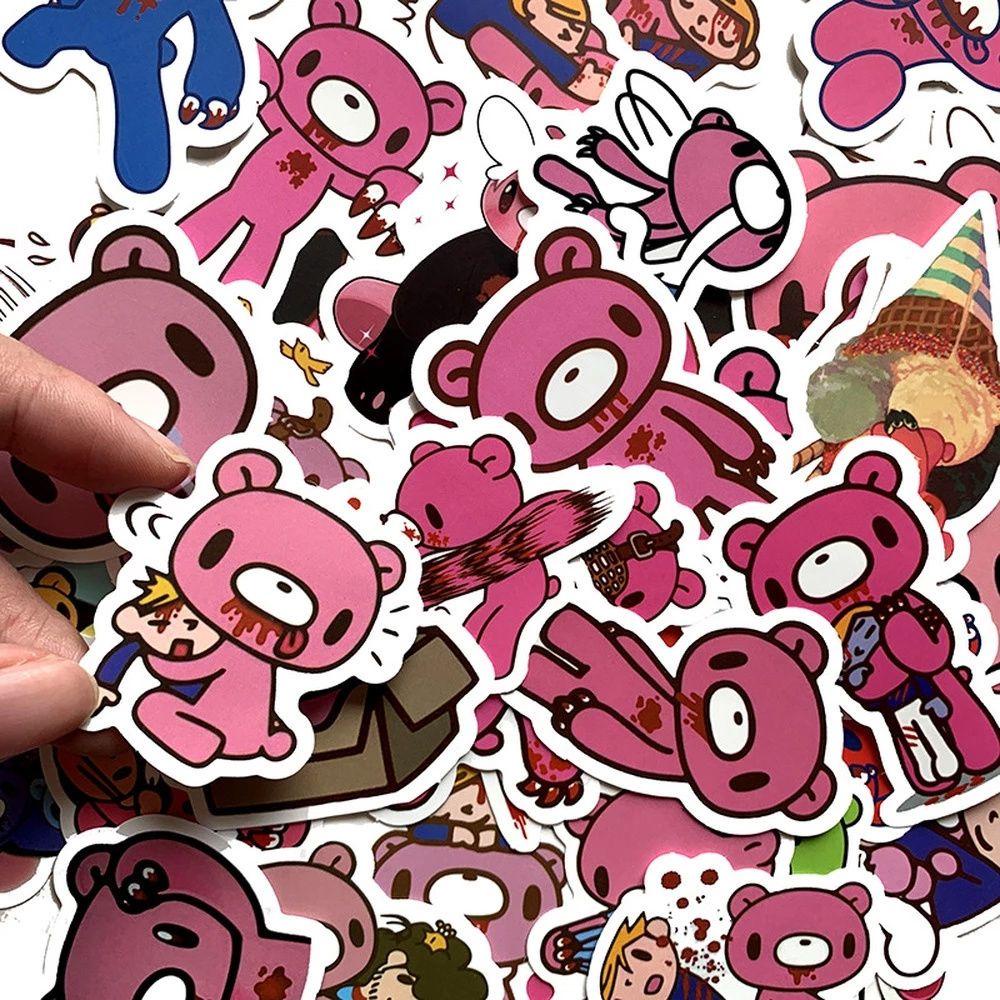 Lanfy Angry Bears Stiker Notebook 50Pcs/Lot Decals Stiker Poster Alat Tulis Stiker Untuk Mobil Gitar Kartun Stiker