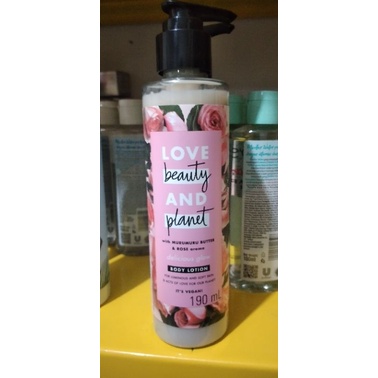 body lotion love beauty and planet 190ml (delicious glow),petal soft