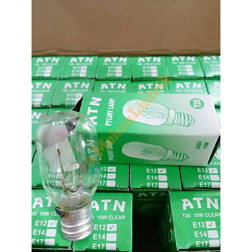 Lampu Kulkas ATN Bohlam E12 15w