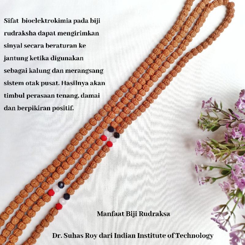 Kalung Rudraksa 108 Japamala / Kalung Genitri Khas Bali / Japamala Rudraksa / Kalung Rudraksha / Craft Dewata