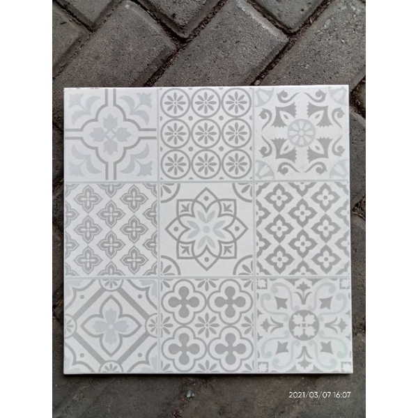 KERAMIK LANTAI DINDING COTTO ALCHEMIST WHITE 40X40 KW1