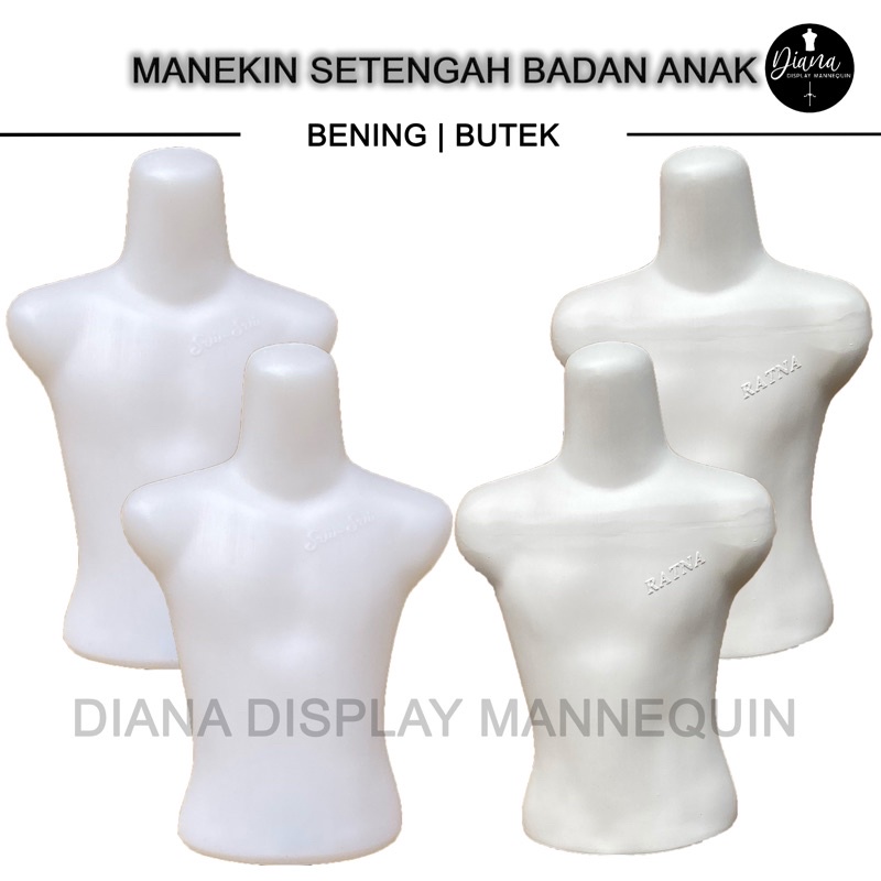 PATUNG MANEKIN BAJU ANAK SETENGAH BADAN BENING BUTEK