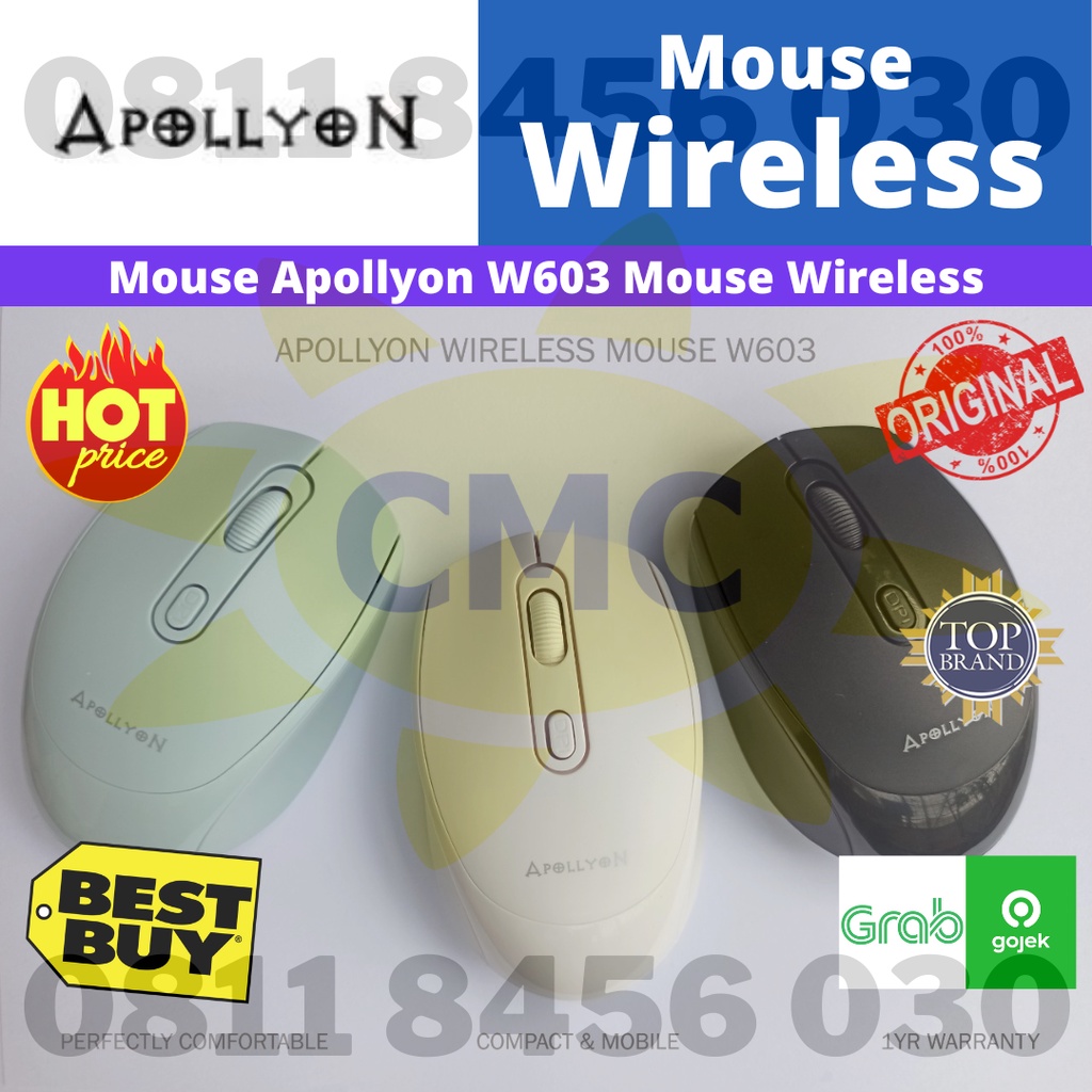 Mouse Apollyon W603 2.4Ghz Ultra Stable Wireless