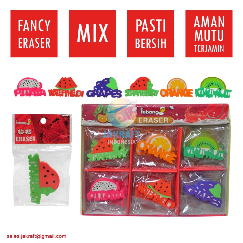 

(1 Pcs) ECER! Penghapus Pensil Fancy Lucu Unik Impor Korea Jepang China Eraser Lembut Pasti Bersih Berkualitas